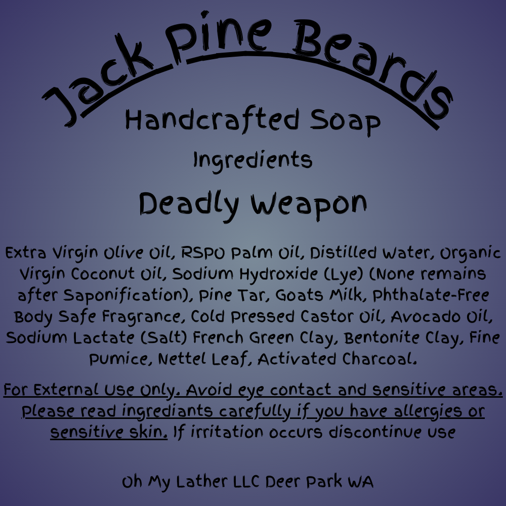 Deadly Weapon Pine Tar Soap