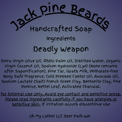 Deadly Weapon Pine Tar Soap