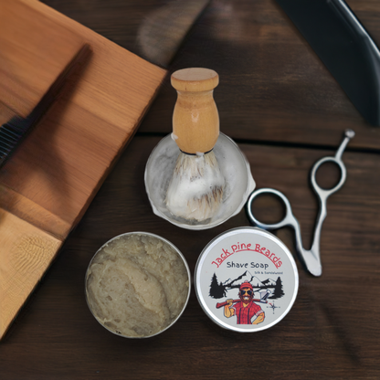 Sandalwood & Silk Hand-Crafted Hot Process Shave Soap