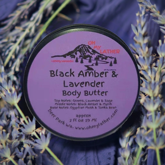 Black Amber & Lavender Premium Body Butter